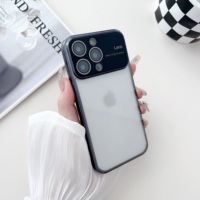 Nouveau grand objectif Transparent coque de téléphone Pc couverture rigide électrolytique Tpu cadre caméra lentille Protection pour Iphone 12 13 14 Pro Max