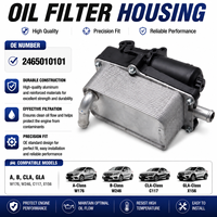 Boîtier de filtre à huile moteur fiable pour Mercedes-Benz Placeholder A B CLA GLA W176 W246 C117 X156 OE 2465010101 Remplacement direct