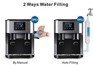 Commercial Household Use Stainless Steel Ice Maker <b>Storage</b> Crushed Ice Function 10-20kg/day Capacity Touchpad Control Energy - Product Image 2