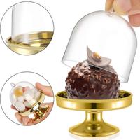 Nouveauté Boîte d'emballage de bonbons en plastique transparent de style européen avec couvercle Souvenir de mariage Mini gâteau Anniversaire Banquet Présentoir