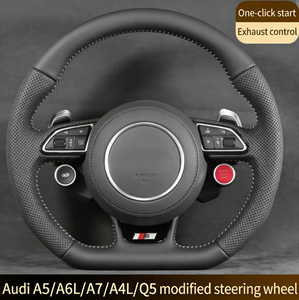 Volant à fond plat pour <span class=keywords><strong>Audi</strong></span> A4 A6L A5 A7 Q3 Q5 Q7 |   Style S4 S5 S6 S7 Refit - Product Image 2