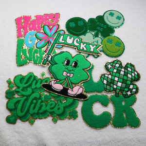 Special Counter ROUND Easter Patch Sustainable <b>Iron</b> on Patches Letter - Product Image 6