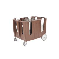 Chariot de service réglable en PE pour hôtels et restaurants, chariot à vaisselle et plateau