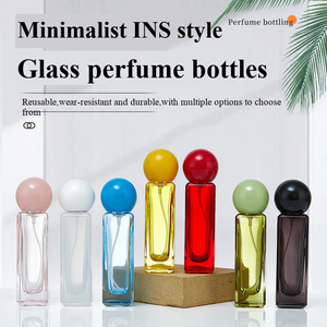 高端玻璃香水瓶水晶材质30ml空香水瓶高端彩色小分装瓶 - Product Image 1