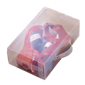 PP Foldable Clear Drawer Case Stackable Plastic Storage Shoe Box For Shoe Box
