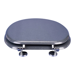 Charnière en alliage de zinc pailleté Siège de toilette rond européen Sièges de toilette personnalisés en MDF - Product Image 5