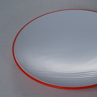 Vaisselle en mélamine blanche ronde à chaud Assiettes en plastique unies personnalisables et durables pour les fêtes stockées par Oriental