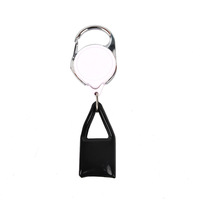Porte-briquet rétractable en alliage de zinc, anti-perte, avec porte-clés et enrouleur de badge, étui pour briquet, vente directe usine