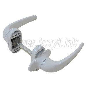 KEYI Matel Accessoires en aluminium de DL-10 qualité Poignée à levier de porte Accessoires de fenêtre à battant multipoints Poignée avec fourche de verrouillage - Product Image 2