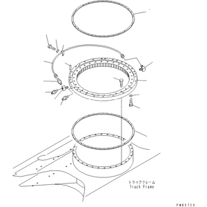 Для экскаватора Komatsu, Φ, ранцевое кольцо, подшипник 21P-25-K1100 - Product Image 1