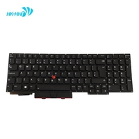 Keyboard Laptop HK-HHT UK untuk LENOVO THINKPAD E15 GEN2 dengan Pointer dan Lampu Latar, Suku Cadang Keyboard Laptop