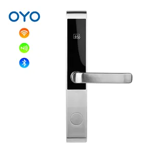 OYO Electric Deadbolt Multi Function Hight with management software system key card operated hotel automated smart door locks
