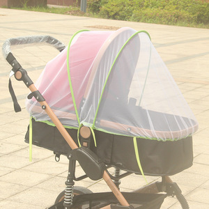 <span class=keywords><strong>Mosquitera</strong></span> portátil para cochecito de bebé, cubierta completa y media de nailon, Color blanco, azul y rosa - Product Image 3