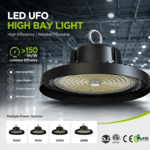 Industrial Warehouse <b>Lights</b> 5000k Daylight 150lm/w Ip65 100w 150w ufo Led High <b>Light</b> - Product Image 1
