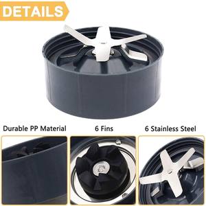 Lame de mélangeur de remplacement, pièces de rechange de lame de mélangeur d'extracteur sans fuite pour accessoires de mélangeur Nutribullets 600W/900W - Product Image 2