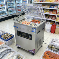 Machine de mise sous vide semi-automatique électrique haute puissance 400TD certifiée CE pour boissons, viande fraîche, légumes, fruits de mer