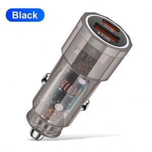 Cargador de Coche USB Tipo C de 38W, Cargador de Coche Multi USB Tipo C para Teléfono Móvil con Luz LED para iPhone, Tendencia de Moda - Product Image 4