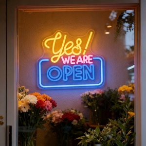لافتة نيون LED بعبارة 'نعم، نحن مفتوحون' تعمل بالطاقة عبر USB، ديكور جداري للمنزل والحانات والحفلات والأعراس وغرف المعيشة والاستوديوهات والنوادي، هدية للعطلات وأعياد الميلاد - Product Image 5