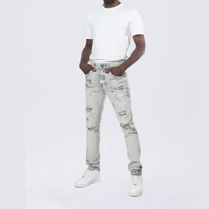 Clothing Manufacturers <b>Men's</b> Casual Cotton Denim Patalon <b>Jeans</b> Pants Blue Black High Waist Slim Fit <b>Trousers</b> for <b>Men</b> - Product Image 3