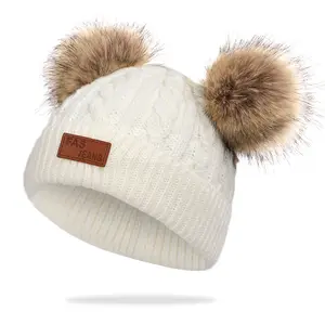 婴儿帽冬季保暖帽针织新生儿帽婴儿婴儿无檐小便帽
