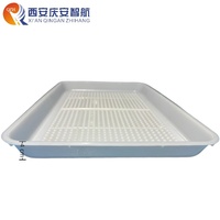 QZH Prix de gros Nouveau Mangeoire carrée en PP pour poulets de chair et pondeuses, avec longue durée de vie et garantie d'un an