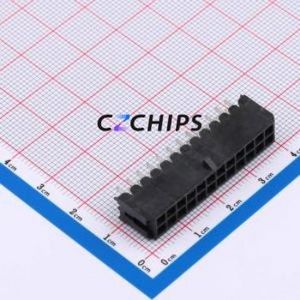 ZX-MX3.0-2-12PZZ Wire-to-Board Pin Header Through hole Component (THT),P=3mm Connector 2x12P 3mm Through Hole Micro-Fit (MX 3.0) - Product Image 1