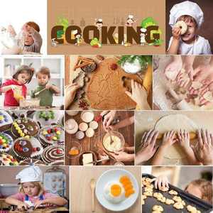 Juego de Chef para niños, cocina para cocinar, juguetes para niñas, juego de rol, accesorios de cocina, sombrero y delantal - Product Image 3