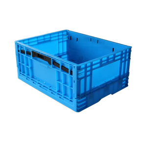 530*410*240mm resistente respetuoso con el medio ambiente plástico reutilizable PP caja de rotación plegable caja encajable sólida - Product Image 1