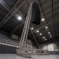 Tour de levage en treillis d'aluminium pour enceintes, support au sol pour systèmes Line Array, pour concerts en plein air et événements sportifs