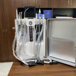 550 Wát xách tay nha khoa tuabin hút di động đơn vị nha khoa với Máy nén khí Triplex ống tiêm và được xây dựng trong siêu âm <span class=keywords><strong>Scaler</strong></span> - Product Image 5