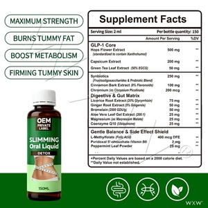 Líquido Oral de Alta Calidad para Desintoxicación y Limpieza de <span class=keywords><strong>Colon</strong></span>, Absorción Rápida, Limpieza Intestinal, Adelgazante, Suplementos con Extracto de Hoja de Té Verde - Product Image 2