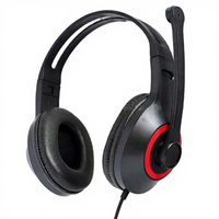 Casque filaire supra-auriculaire avec prise jack 3,5 mm, son stéréo, casque de jeu avec microphone
