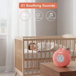 Máquina <span class=keywords><strong>de</strong></span> Sonido para Dormir <span class=keywords><strong>de</strong></span> Color Rosa con 15 <span class=keywords><strong>Horas</strong></span> <span class=keywords><strong>de</strong></span> Reproducción y Terapia <span class=keywords><strong>de</strong></span> Sonidos Naturales, Éxito <span class=keywords><strong>de</strong></span> Ventas en Alibaba - Product Image 2