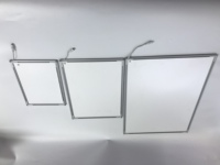A1 A2 A3 kotak lampu Tempered Glass Ad LED bingkai Poster untuk restoran & bioskop produk pemasaran Led kotak lampu iklan