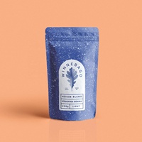 Sacs d'emballage de poudre de protéine végétalienne à base de plantes stratifiées en feuille de marque privée support de soudure à chaud en PE alimentaire blanc