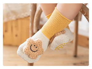Chaussettes antidérapantes pour bébé printemps-été, 25 paires, avec colle ponctuelle, motif animal de dessin animé 3D, chaussettes de trampoline pour tout-petits, chaussettes courtes en coton - Product Image 4