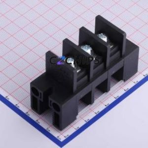 KF47S-16.0-3P Barrier Terminal Block P=16mm Connector ( Barrier Type: With Cover Plate )( Pitch: 16mm )( Construction: 1x3P ) - Product Image 2