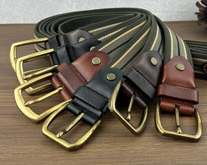 Sản Xuất Bán Buôn Có Thể Điều Chỉnh Vải Golf Thắt Lưng Cho Người Đàn Ông Quần Jean Sức Mạnh Đàn Hồi Bện Vải Web Vành Đai Cho Nam Giới Ăn Mặc Giản Dị - Product Image 6