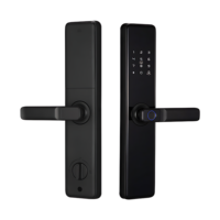 Serrure de porte intelligente TAICHEN avec poignée, empreinte digitale, mot de passe, carte, avec TTlock BluQ6, numérique, Tuya Wifi