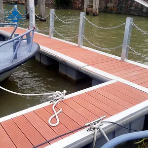 Equipo marino, flotador de muelle flotante de aluminio muelle de barco usado en venta