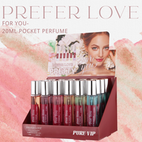 PREFER LOVE Vente en gros à prix réduit 20ml Mini Eau de Parfum Floral Frais Vaporisateur Portable Parfum pour Femme Corps