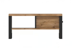 Moderno Design minimalista di alta qualità marrone e nero resistente MDF costruzione tavolino <span class=keywords><strong>da</strong></span> caffè con un cassetto per soggiorno - Product Image 4