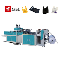 Tianyue 380V/220V chine Taiwan automatique Shopping en plastique T-Shirt sac faisant la Machine prix pas cher sac en plastique Machine d'emballage