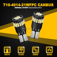 Bombillas LED T10 para Interior de Coche, Canbus Sin Errores, W5W 194 168, Súper Brillantes, para Techo, Lectura, Matrícula, 12V