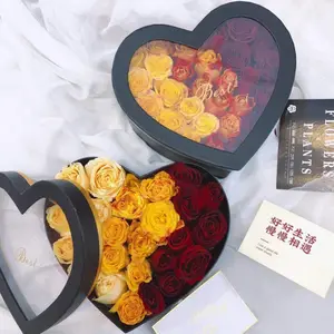 Free design custom luxury handmade mothers day chocolates rose gift food flower heart box for flowers