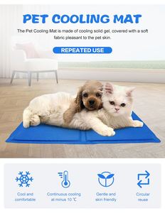 Cost-effective Pet Cooling <b>Mat</b> Bed Relief Cooling <b>Mat</b> Reversible Pet Cooling <b>Mat</b> Washable Dogs and <b>Cats</b> Pets Summer Sleep l <b>Mat</b> - Product Image 2