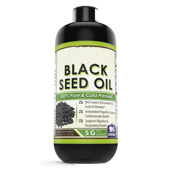 Özel etiket toptan toplu fiyat organik geliştirmek bağışıklık soğuk preslenmiş siyah tohum yağı