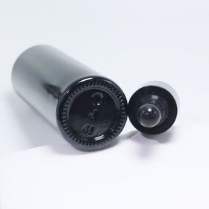 Botella de Vidrio con Gotero para Aceites Esenciales y Sueros Cosméticos, Hombro Plano, 20ml, 30ml, 40ml, 60ml, Negra, con Gotero de Bambú y Serigrafía - Product Image 3