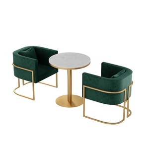 Sofá de Espera Moderno y Lujoso de Metal para Salón de Belleza, Hotel, Escuela, Comedor - Product Image 2