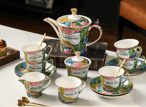 Service à thé ovale blanc de qualité supérieure OEM - Service à thé en porcelaine fine de qualité supérieure, 1 théière, 6 tasses, écologique, vente en gros pour hôtels de luxe - Product Image 6